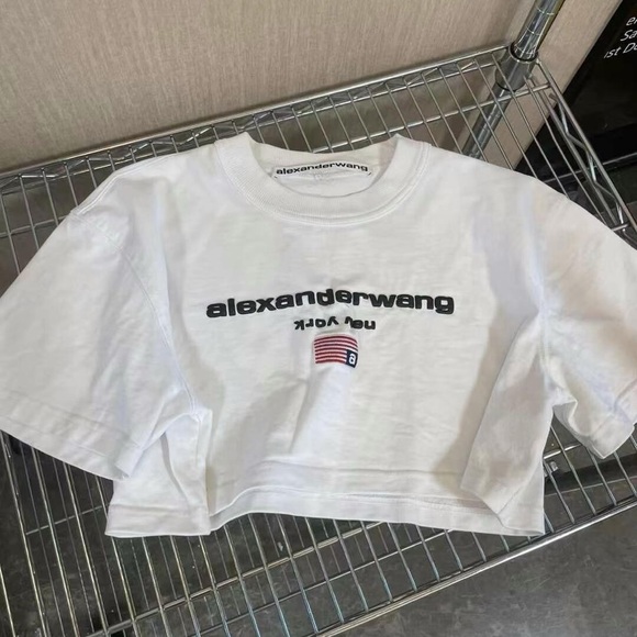 White Alexander wang cropped tee size S - Picture 3 of 5